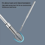 6pcs-Set Stainless Steel Ear Pick Cleaner Ear wax Remover - Image 4