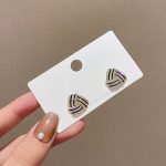 Trendy Triangle Rhinestone Geometric Women's Earrings - Image 4