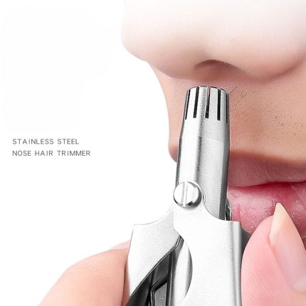 Portable Mini Stainless Steel Manual Nose & Ear Hair Trimmer