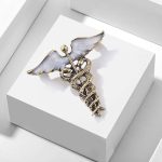 Medical Caduceus Hijab/Saree Brooch