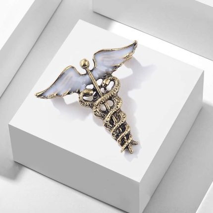 Medical Caduceus Hijab/Saree Brooch