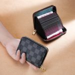 Men/Women Small Blocking Zipper Credit Card Wallet, Purse - Image 5