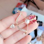 Arrow Piercing Heart Hijab/Saree Brooch - Image 3