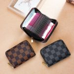 Men/Women Small Blocking Zipper Credit Card Wallet, Purse - Image 4