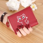 Cute Cat Printing Three-Folded Women's Wallet Bag - Image 4