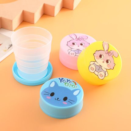1 Pcs- Cute Outdoor Portable Fordable Cup – Perfect for Water, Tea, or Coffee