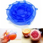 6 Pcs Set- Silicone Stretch Lids – Universal Food Wrap Cover for Every Kitchen - Image 3