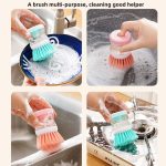 3 pcs Set- Multifunctional Kitchen Gadgets Cleaning Brush – Automatic Household Wash Tool