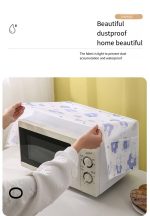 PEVA Microwave Oven Dust Cover – Waterproof & Oil-Proof Household Oven Cover - Image 5