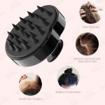 2 Pcs- Silicone Shampoo Brush or Hair Scalp Massager