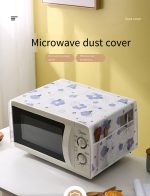 PEVA Microwave Oven Dust Cover – Waterproof & Oil-Proof Household Oven Cover - Image 2