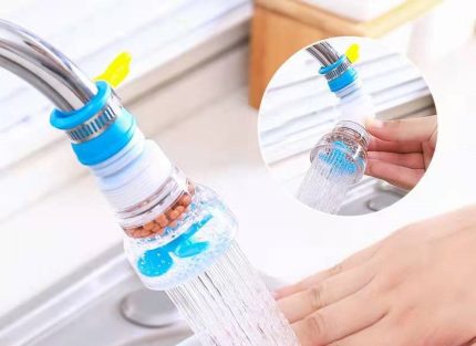 3 Pcs- 360° Water Filter Faucet Extender – Splash-Proof & Water-Saving Kitchen Solution