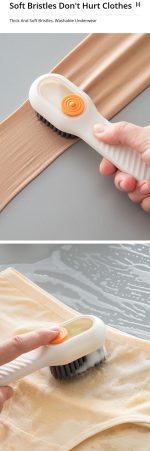 Multifunctional Shoe Brush Automatic Liquid Discharge Smooth Handle - Image 4