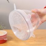 6 Pcs Set- Silicone Stretch Lids – Universal Food Wrap Cover for Every Kitchen - Image 9