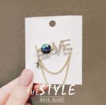 Love Letter Chain Tassel Girls Hijab or Saree Brooch - Image 3