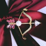Arrow Piercing Heart Hijab/Saree Brooch - Image 4