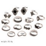 New Trendy Colourful, fashionable 15pcs Finger Ring Set For Women - Image 2