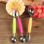 3 pcs set Kitchen Gadgets Double-Headed Multi-purpose Stainless Steel Fruit Digger