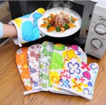 1 Pair- Colorful Microwave & Oven Heat Resistant Gloves