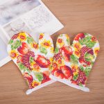 1 Pair- Colorful Microwave & Oven Heat Resistant Gloves - Image 2