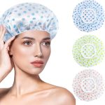3 pcs- Waterproof Bath Cap for Women - Image 7
