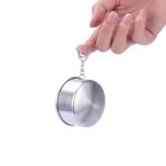 2 pcs- 150 ML Stainless Steel Folding Cup & Camping Cookware Retractable Water Bottle - Image 6