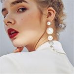 New Trendy Personalised Long Pearl Tassel Earring - Image 2