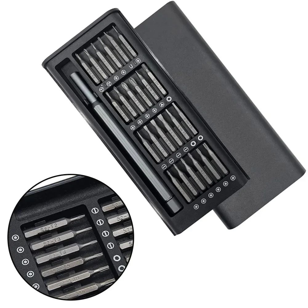 Hb8a6445409194f73bb1423fa6f73034aM 24-in-1 Precision Magnetic Screwdriver Tool Set - Image 1