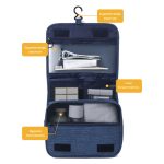 Essential Hanging Travel Big Cosmetic/Toiletry Bag - Image 4