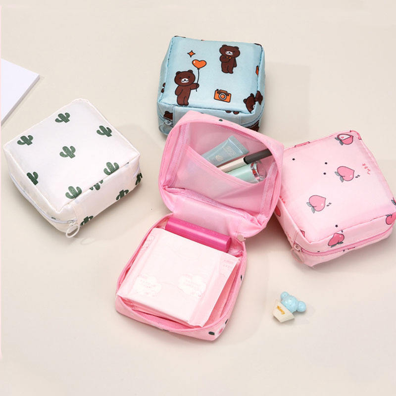 Hdfb1da74baaf4914bd342d09606d34e8p Portable Fabric Korean Mini Bag - Cute Large Capacity Organizer - Image 1