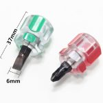 2 pcs set- Small Mini Short Stubby Anti-Slip Phillips & Slotted Screwdriver - Image 2