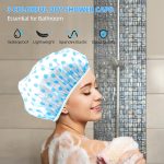 3 pcs- Waterproof Bath Cap for Women - Image 3