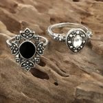 New Trendy Colourful, fashionable 15pcs Finger Ring Set For Women - Image 3