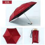 Mini Pocket Umbrella - Medieval Red - Image 2