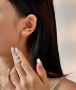 2pair- Simple Korean Pearl Earrings