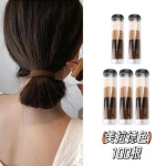 100 pcs- Casual High-Elasticity, High Ponytail Hair-Tying Rubber Ring Band