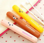 3 pcs Set Single Size Travel Toothbrush-Toothpaste Case/Toothpaste-Toothbrush Storage Container
