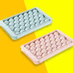 Round 33-Grid Refrigerator Ice Ball Maker Ice Cube Mold with Lid