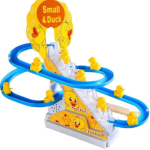 Rechargeable Musical Duck Climbing Stair Toy Set for Kids - Image 2
